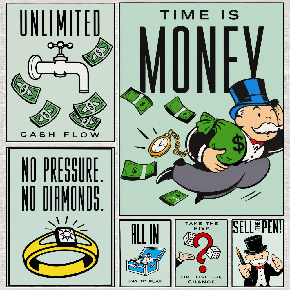 Hasbro Game Monopoly - Jogo Monopoly Clássico para Família, Pôster