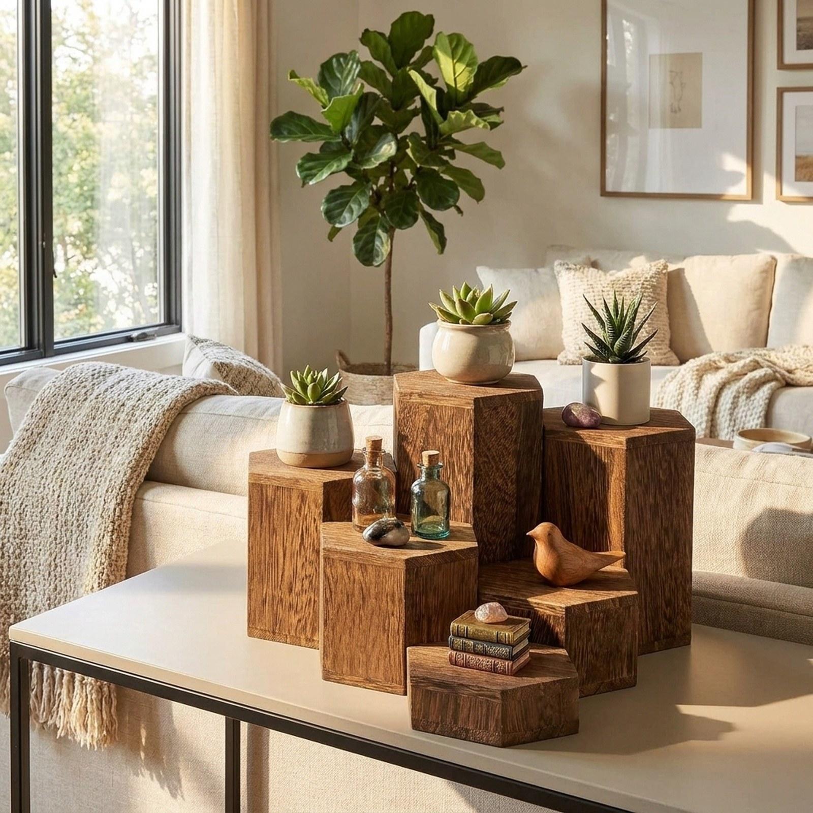 Display Risers Set - Conjunto de 6 Peças de Blocos