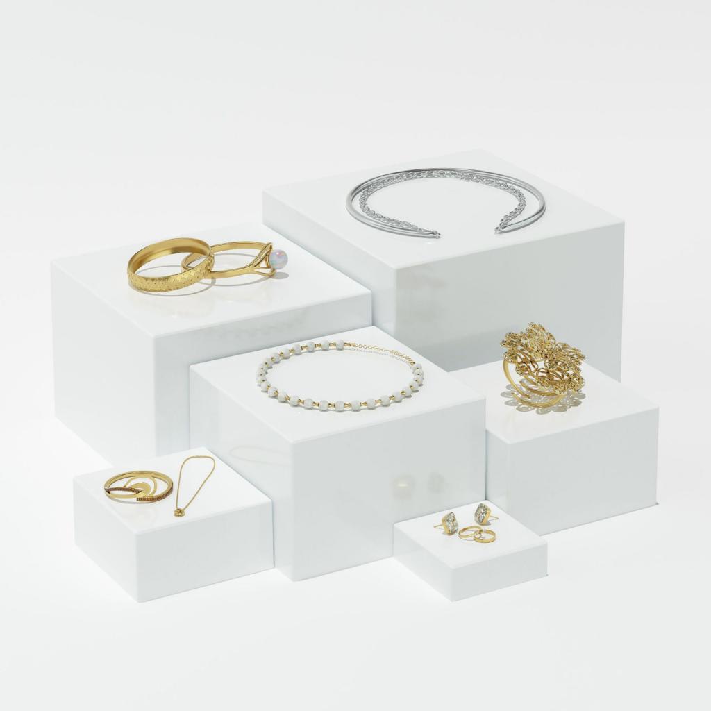 Conjunto de Suportes de Acríli - Display Risers Set avaliação e preço
