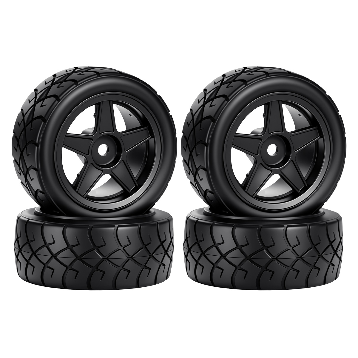 4 Peças de Pneus de Borracha H - Tamiya Model Rc Car avaliação e preço