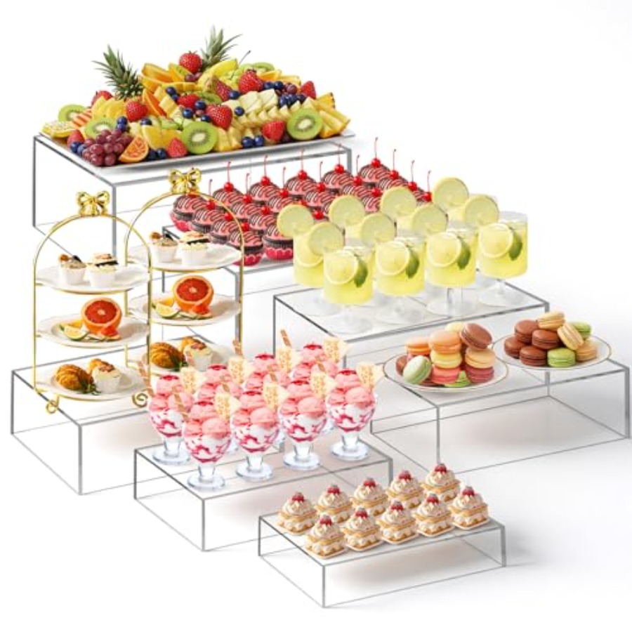 Conjunto de 7 Suportes de Buff - Display Risers Set avaliação e preço