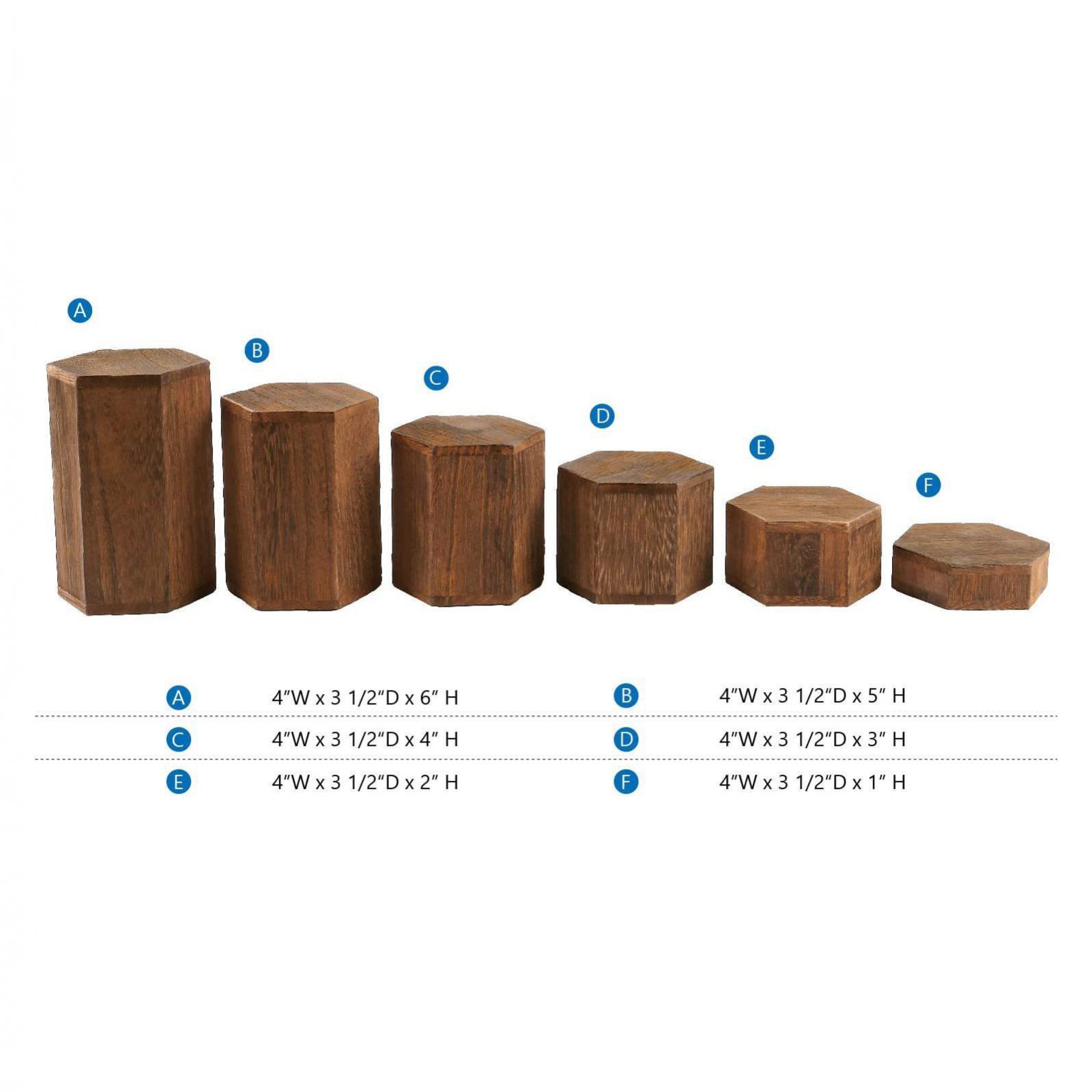 Conjunto de 6 Peças de Blocos  - Display Risers Set avaliação e preço