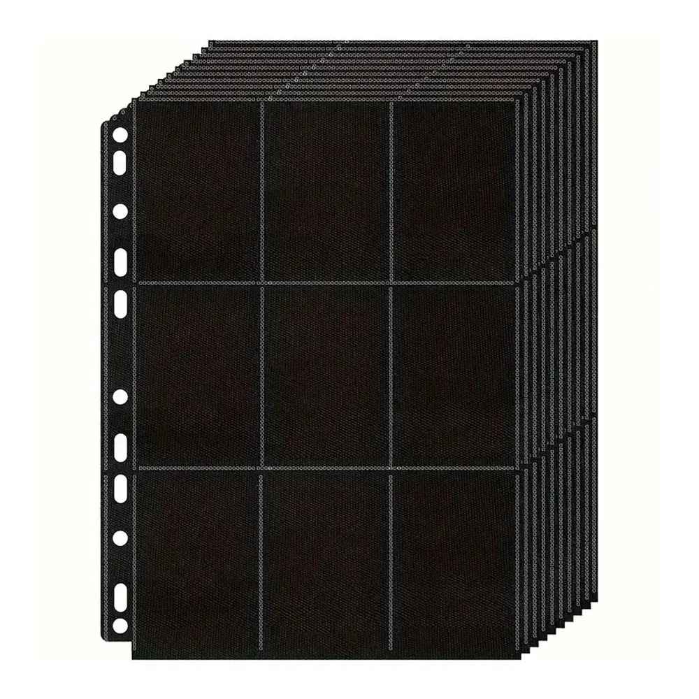 Pacote com 10 Páginas Pretas p - Trading Card Binder avaliação e preço