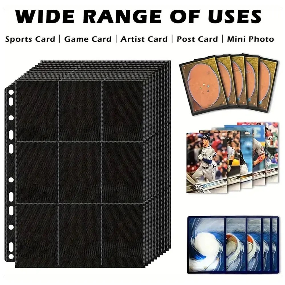 Pacote com 10 Páginas Pretas p - Trading Card Binder avaliação e preço