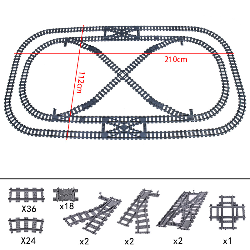 Novos Trilhos de Trem da Cidad - Lego Set City avaliação e preço