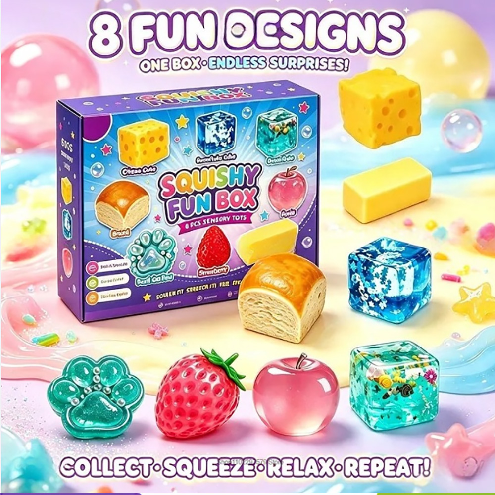 Needoh 8 Peças Squishies Miste - Mystery Box Blind Bag avaliação e preço